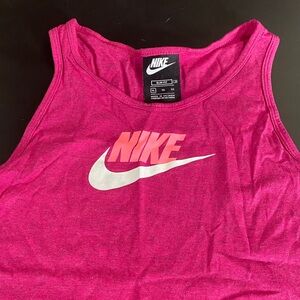 Nike Fuchsia Tank Top with White Logo